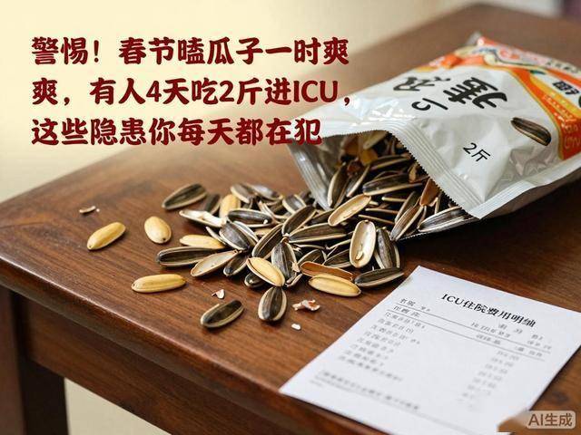 吃2斤进ICU这些隐患你都在犯警惕!春节嗑瓜子一时爽有人4天(图4) 吃2斤进ICU这些隐患你都在犯警惕!春节嗑瓜子一时爽有人4天(图4)